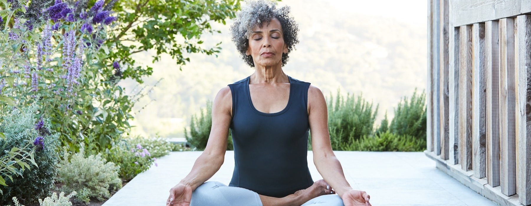 woman doing yoga